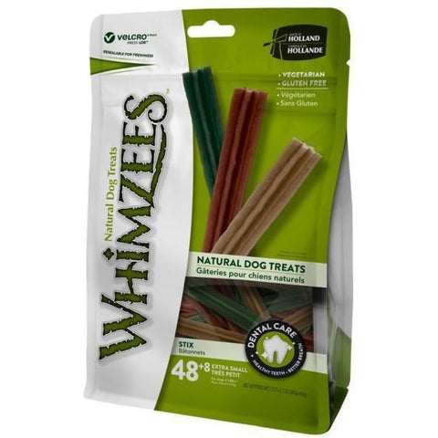 Whimzees Stix X-Small (48+8) - Dog Treats