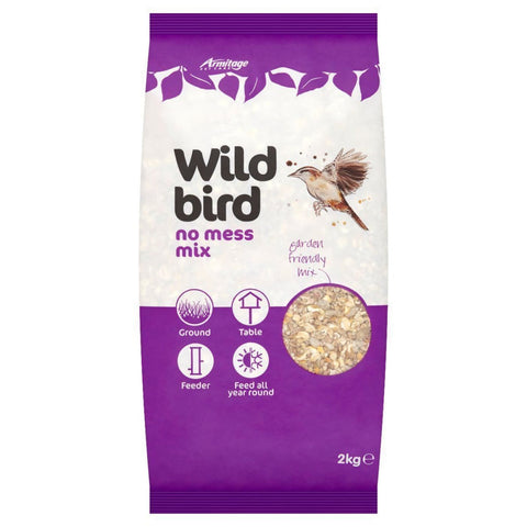 Wild Bird No Mess Bird Seed Mix - 2kg - Bird Food