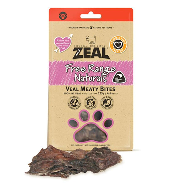 Zeal Free Range Naturals Veal Meaty Bites - Dog Treats